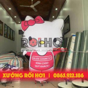 Đặt may rối hơi giá rẻ tại HCM 1 Hình nộm quảng cáo mèo kity dễ thương