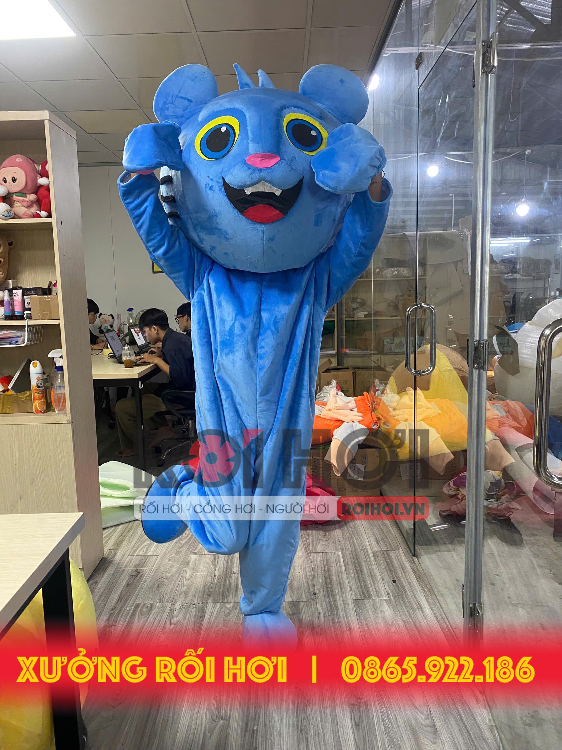 MASCOT CON HỔ XANH - NHẬN MAY MASCOT THEO YÊU